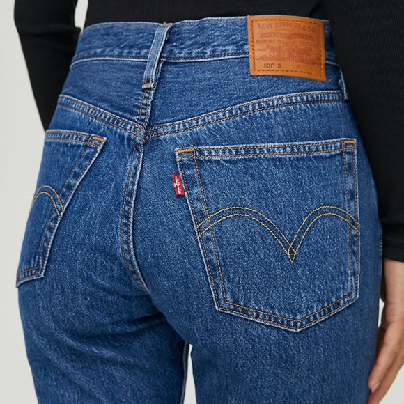 Levi’s 501 High Waisted Medium Wash Skinny Jeans 29 - Picture 5 of 11